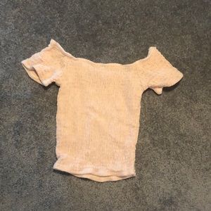 off the shoulder crop top